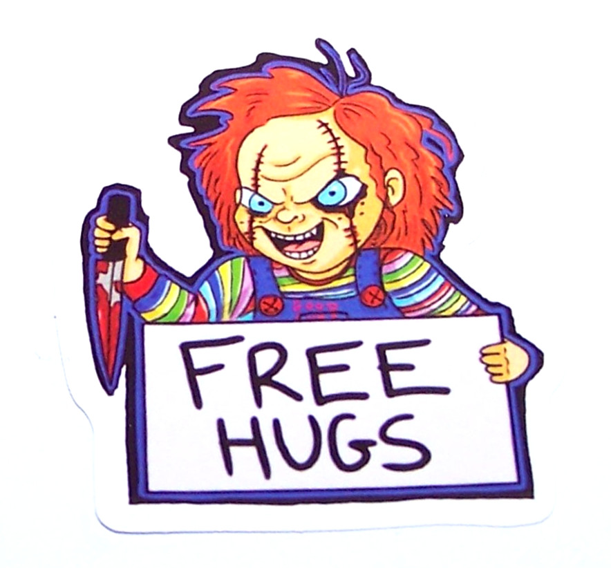 CHUCKY – Child's Play Die Cut Sticker Decal Movie Horror Chucky Doll Film