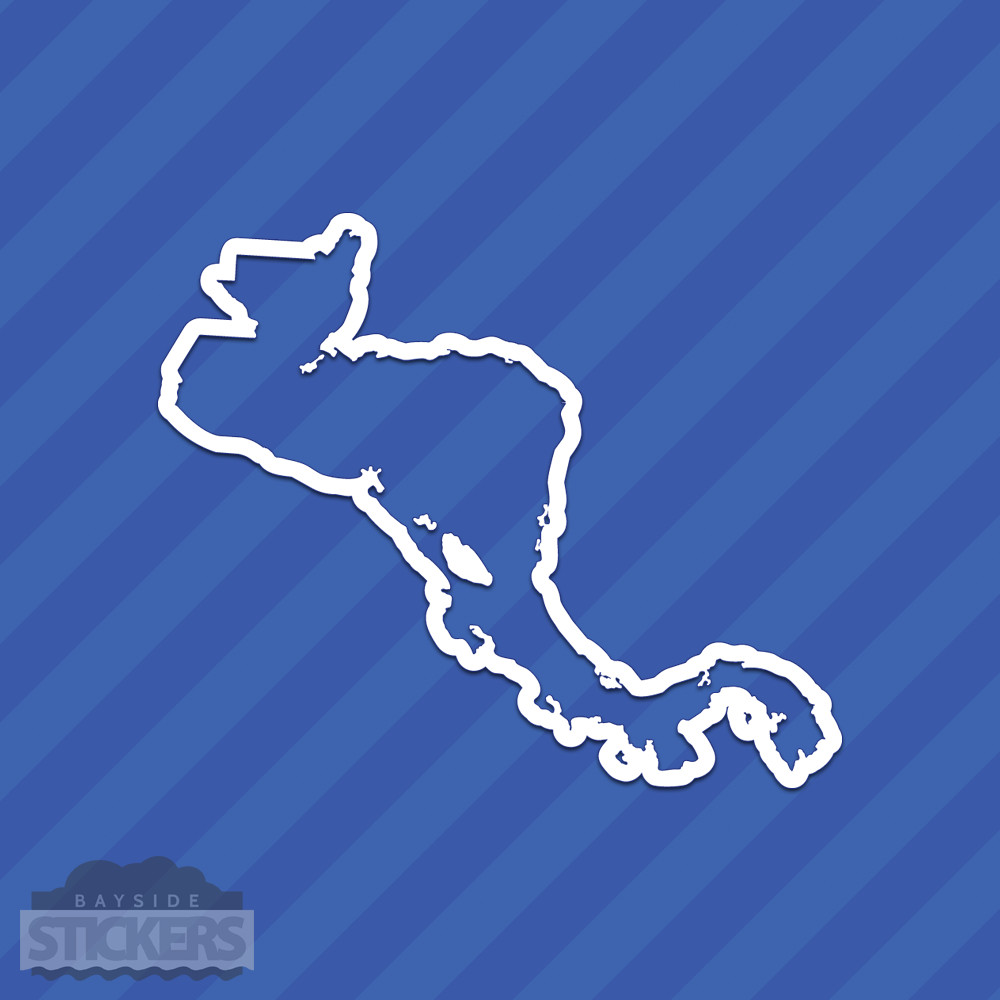 Central America Outline Vinyl Decal Sticker