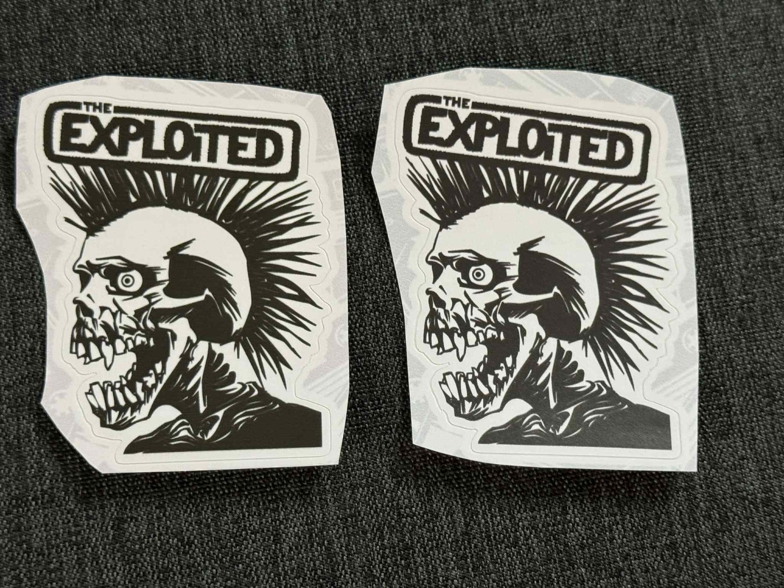 Lot of (2) THE EXPLOITED 2" x 2 3/4" Band Stickers FAST! FREE SHIP!