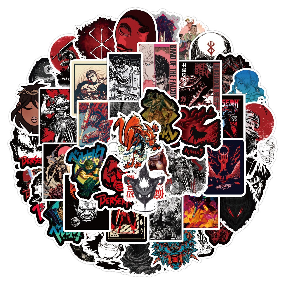 100Pcs Berserk Game Sticker for Kids Teens Girls Scrapbooking Water Bottles