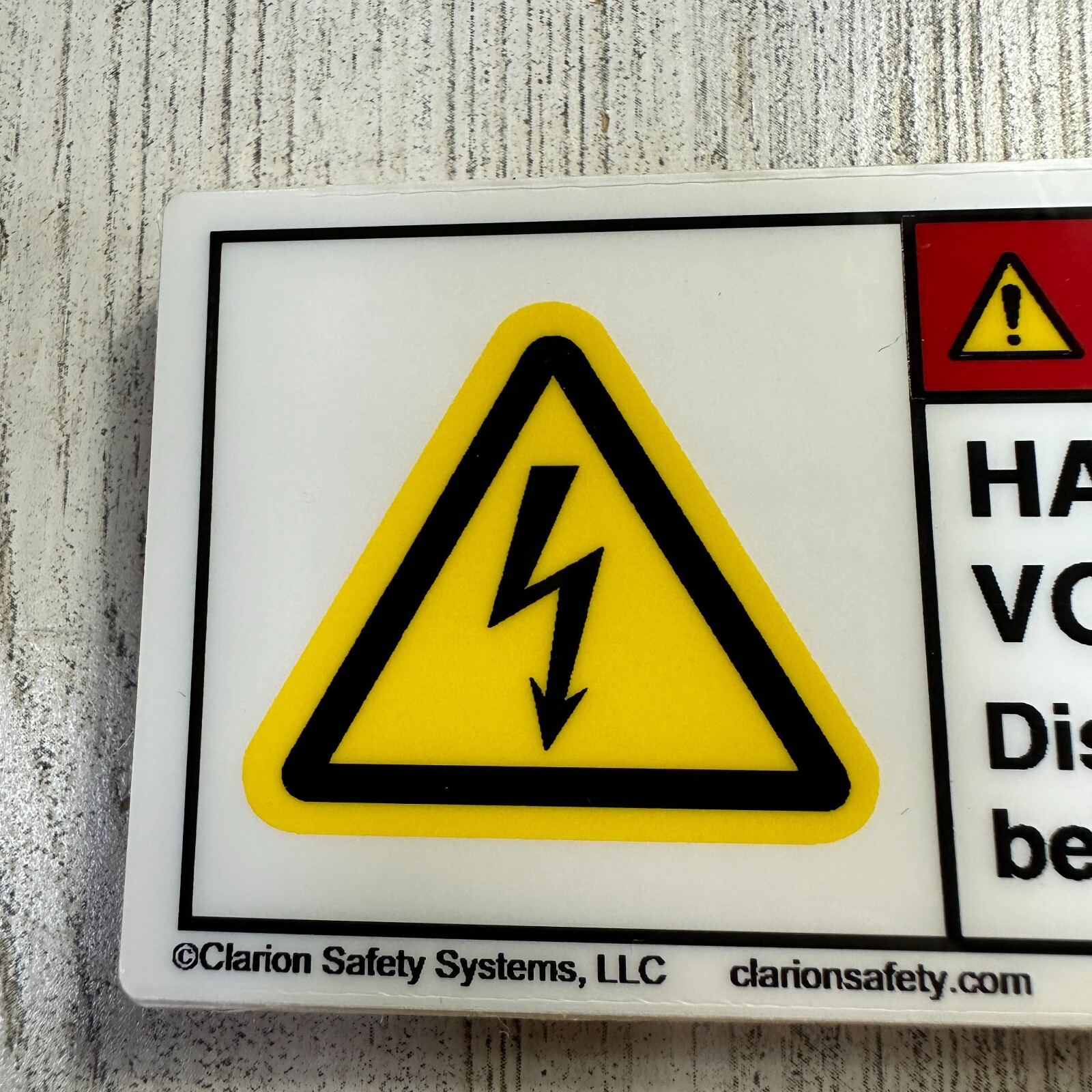 (5) Danger High Voltage Sticker Decal Label Electrical Safety 2×4" Clarion