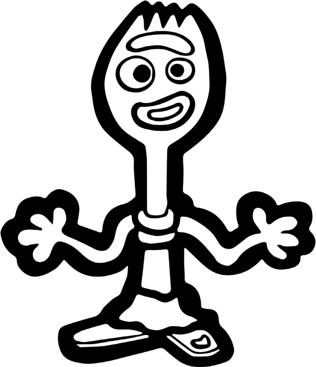 Forky – Disney Toy Story vinyl Window car Decal/Sticker