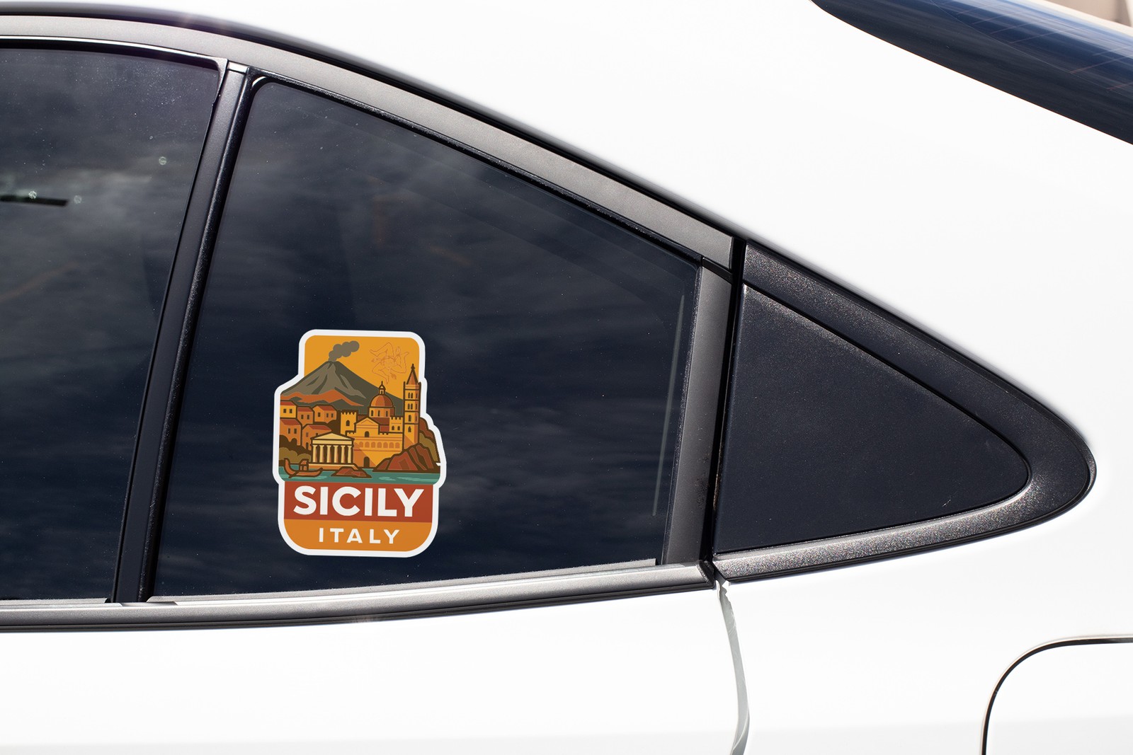 Sicily Italy Sticker Decal Vinyl Die-Cut City Skyline Landmark Design
