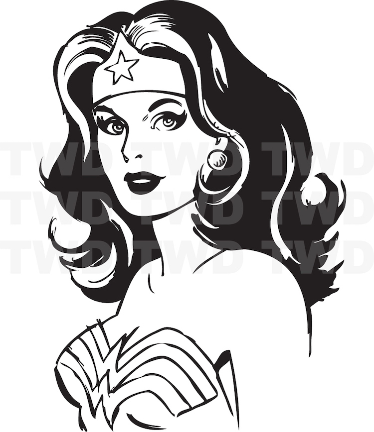 Wonder Woman Wall Decal Justice League Mural Superhero Diane Prince Art, s97