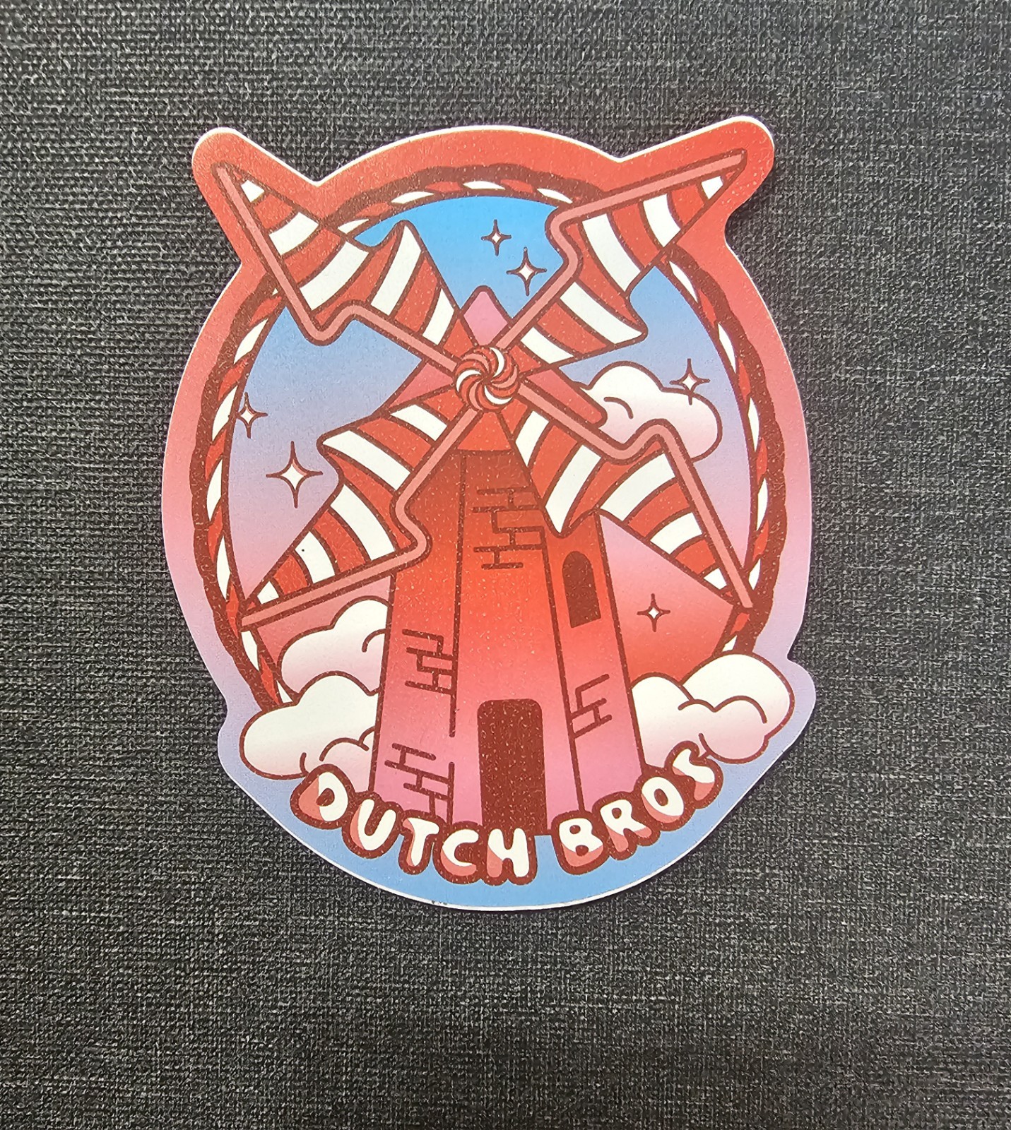 Windmill Sticker Decal for Adults – Pink Red Blue White