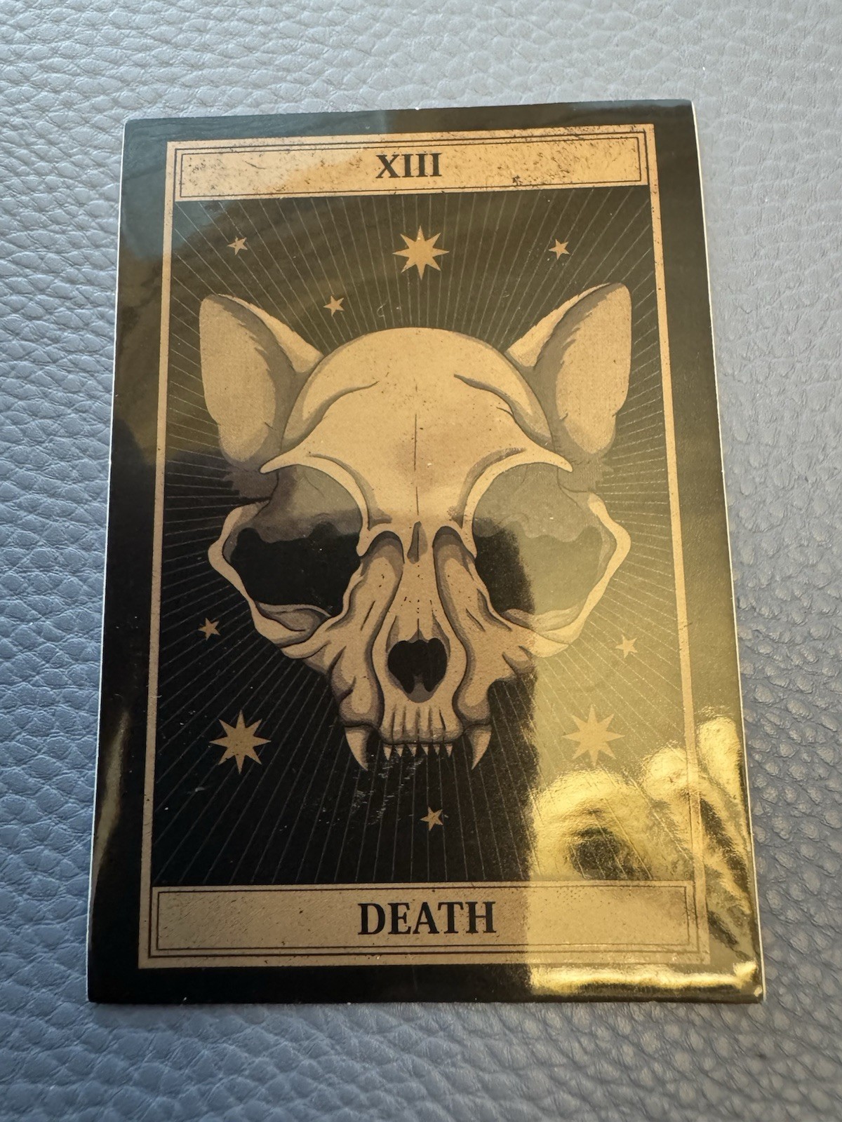 Death Cat Tarot Super Glossy Sticker Decal Unique Ephemera