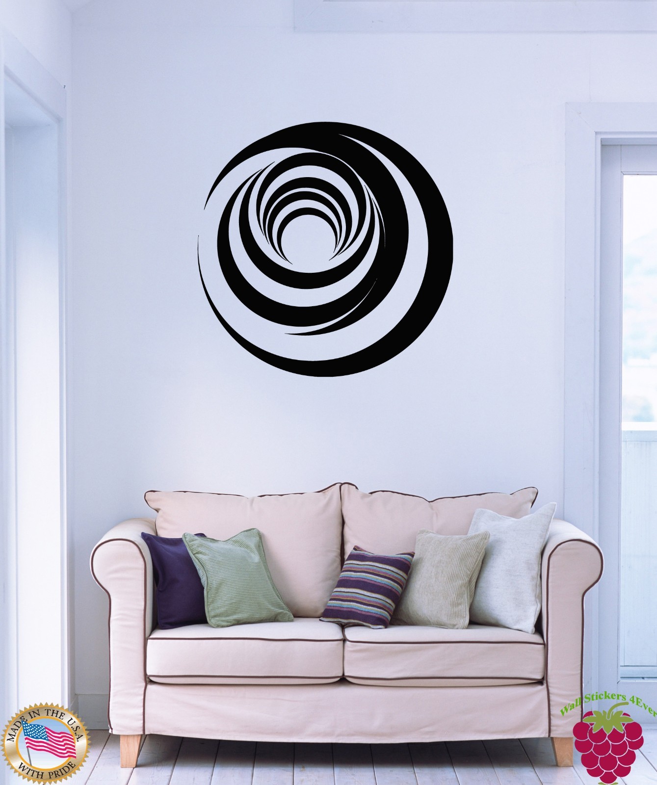 Wall Stickers Vinyl Decal Circles Abstract Modern Cool Decor (z1619)