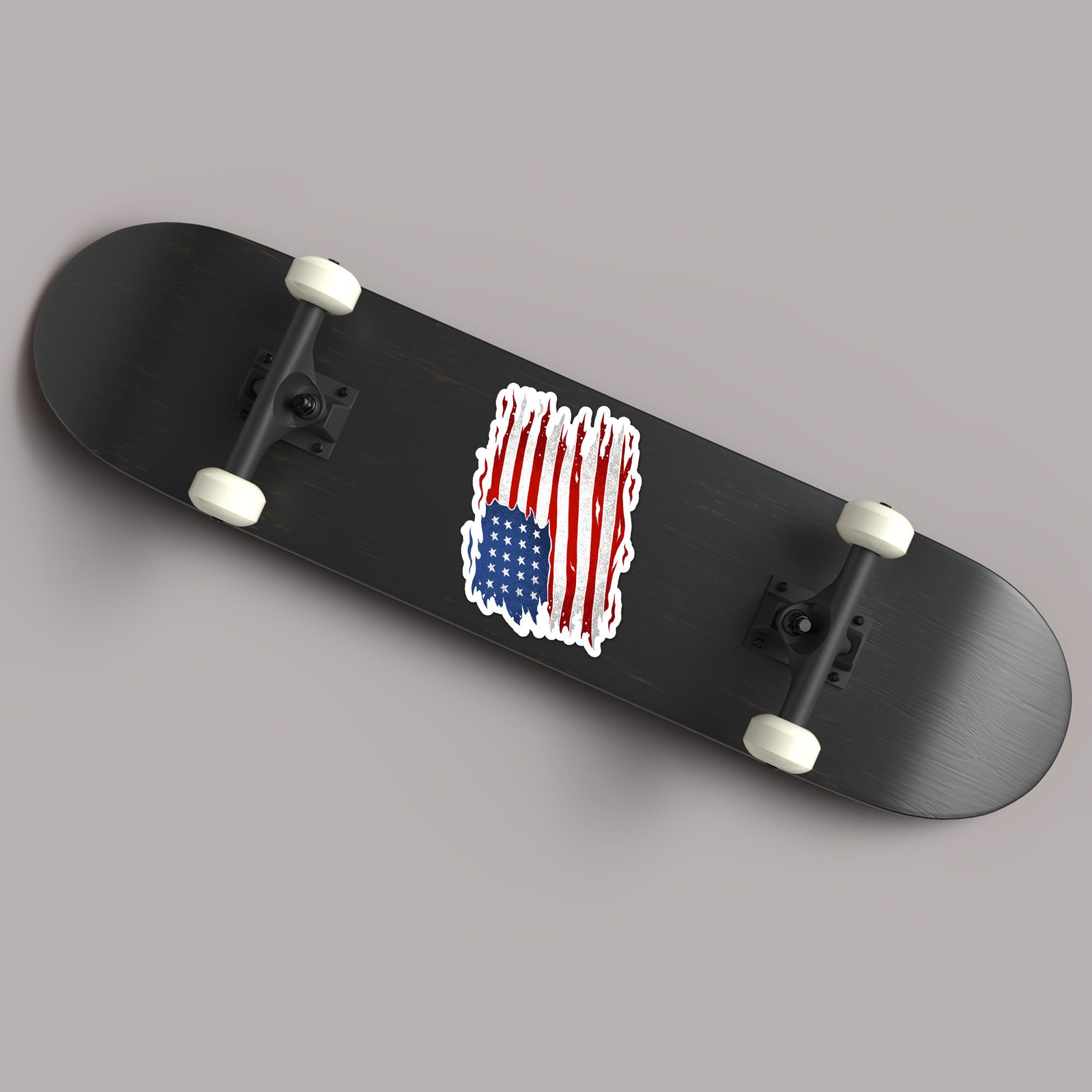 Tattered American Flag – Vinyl Decal Sticker – Car Window Laptop – ebn7976