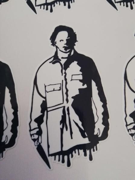 1x michael myers sticker, sticker
