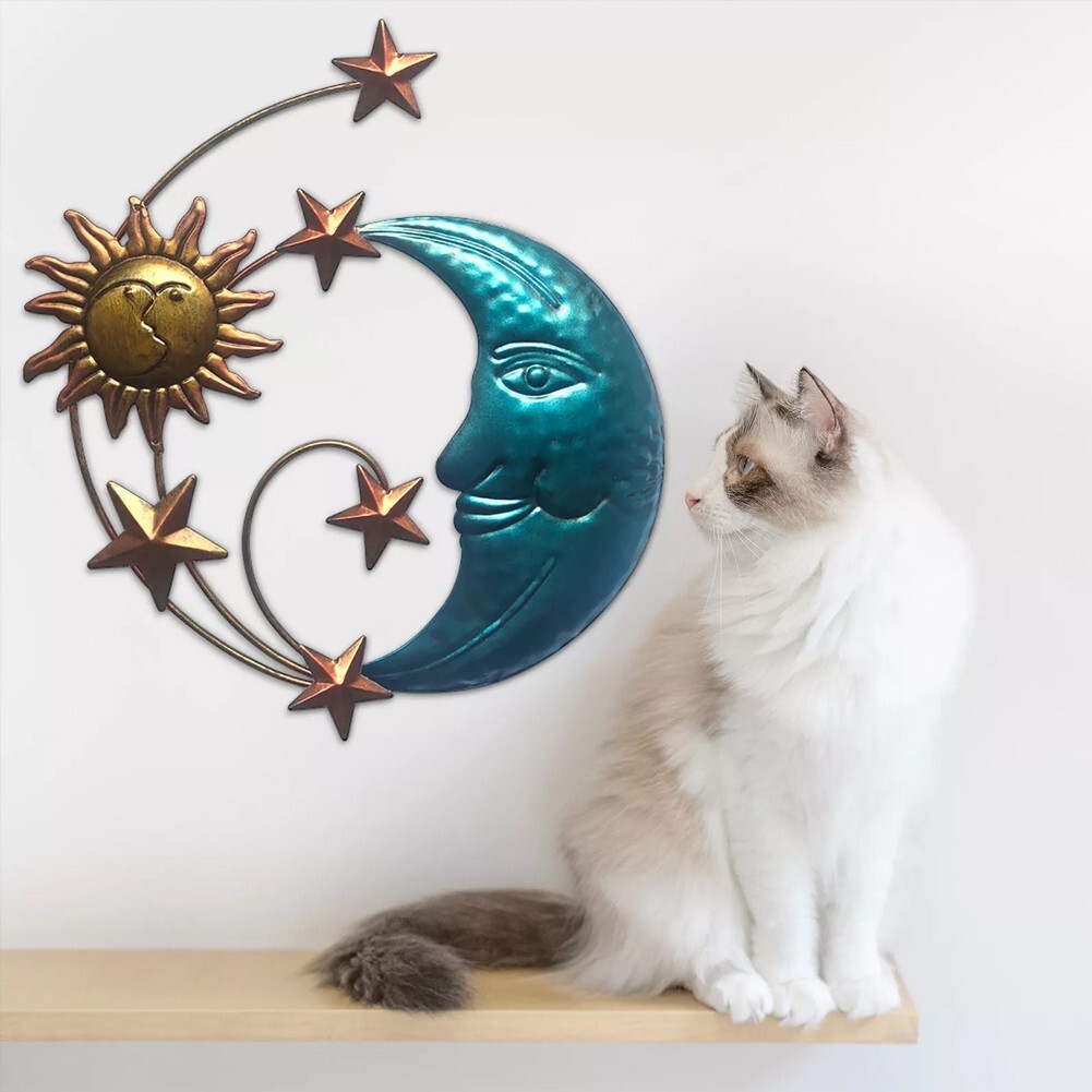 Moon and Sun Wall Decor Intricate Design Suitable for Indoor and Outdoor Spaces