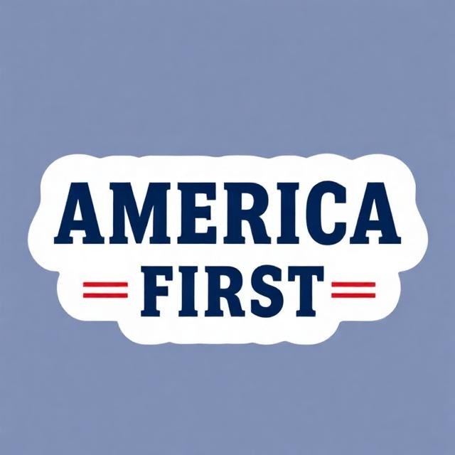 USA Conservative Sticker America First Pro America Stars