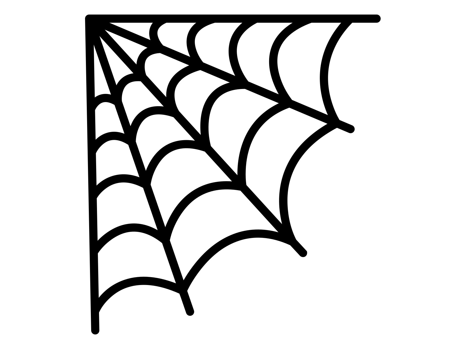 Spider Web Corner Cobweb Window Vinyl Decal Car Water Bottle Tumbler Sticker