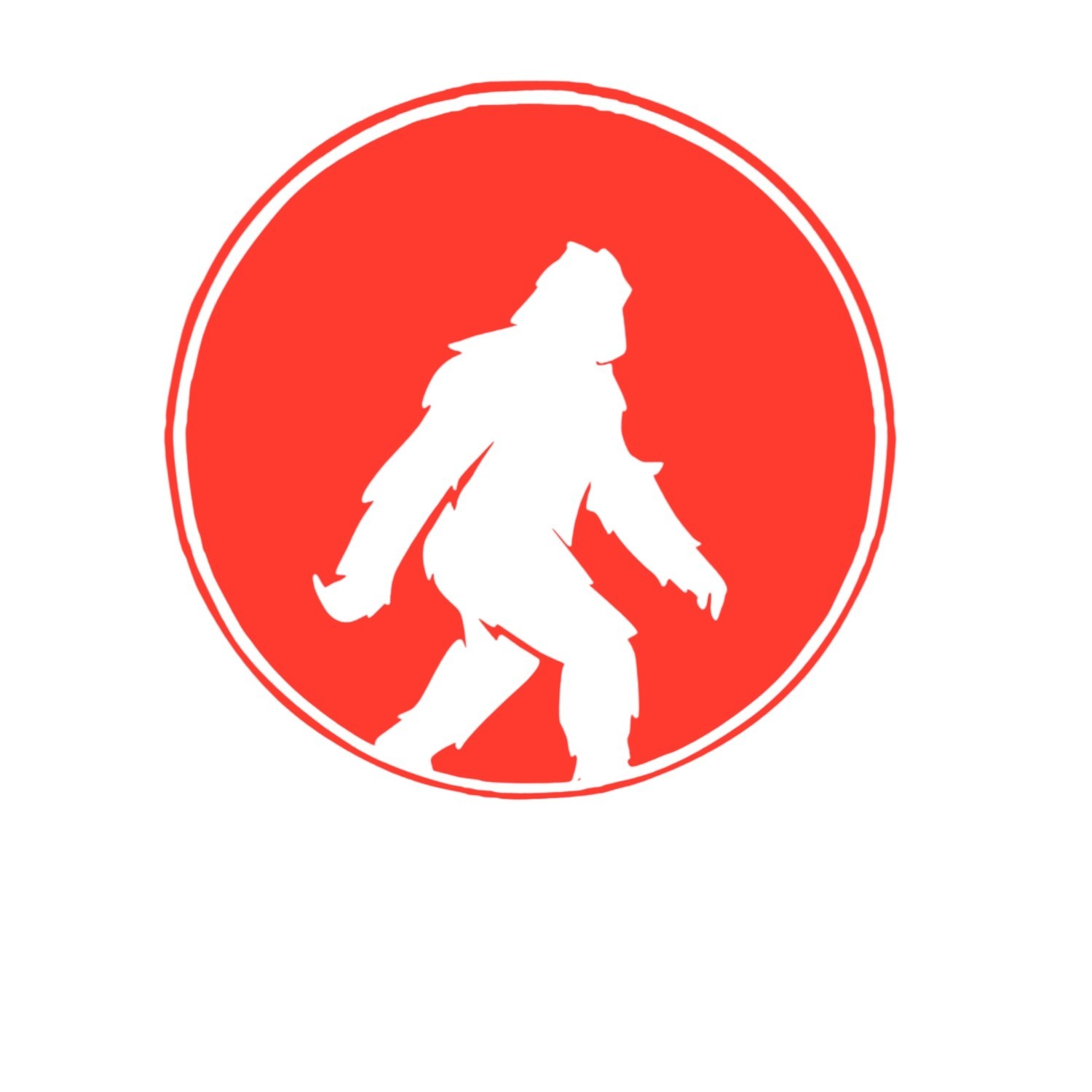 bigfoot in circle vinyl decal for cars trucks laptop most smooth surfaces