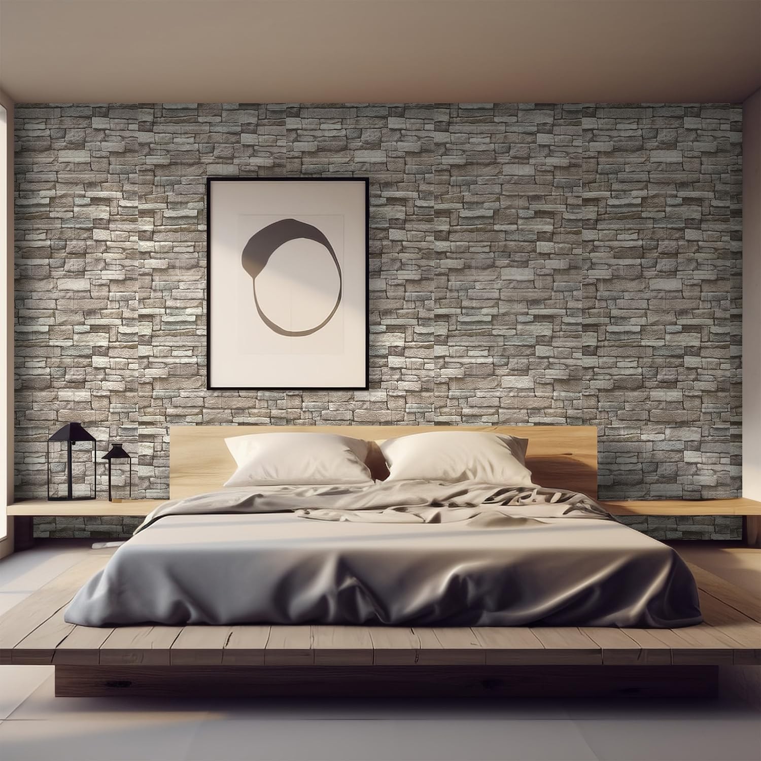 Stylish 3D Peel and Stick Faux Brick Foam Panels – 20 Pack for 29 Sq Ft Coverage