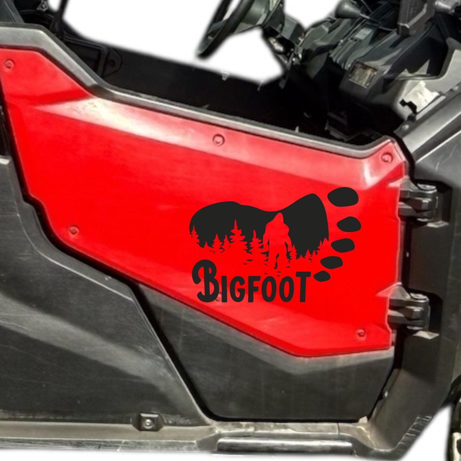 Bigfoot mountain foot decal vinyl decal for cars trucks most smooth surfaces