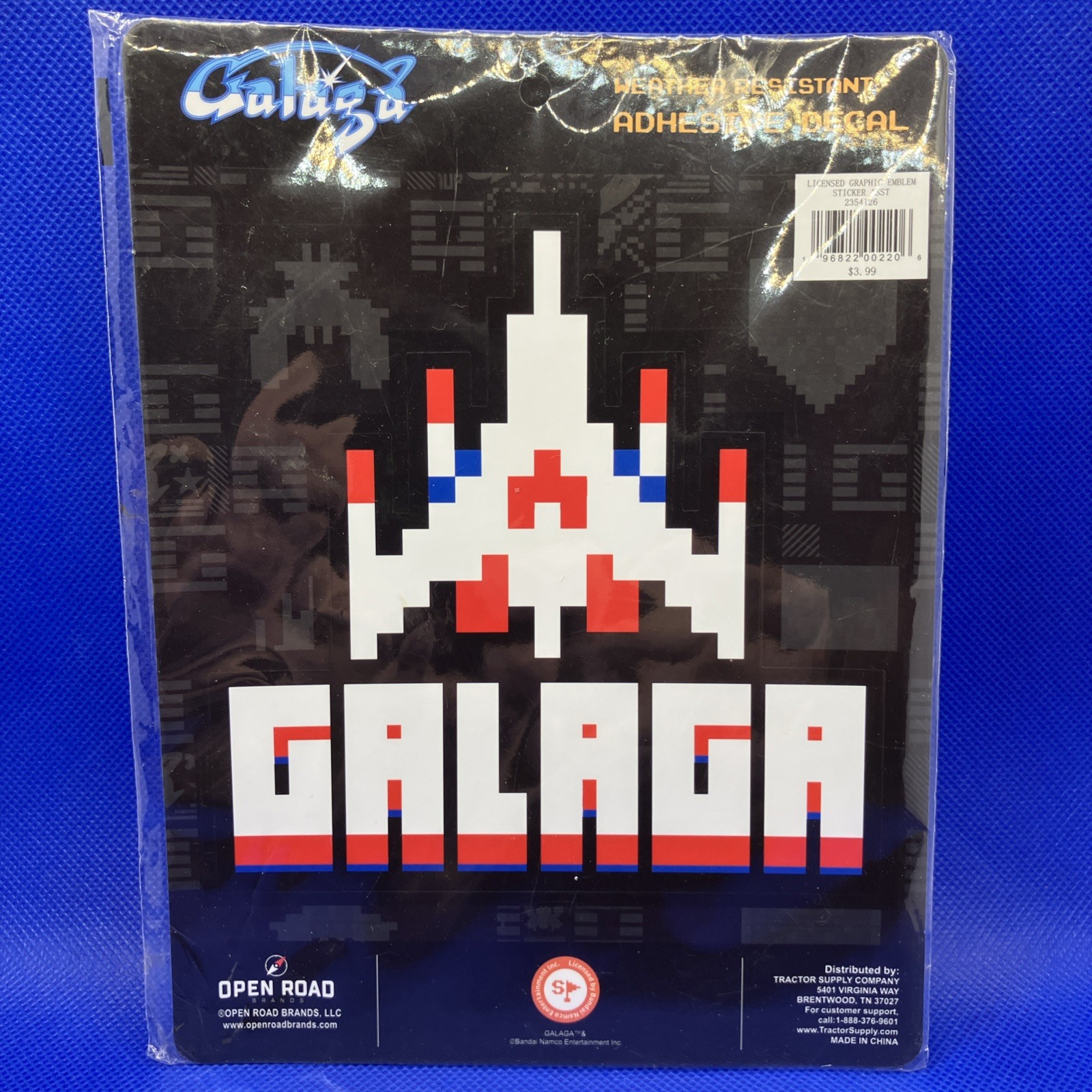 Galaga Weather Resistant Adhesive Decal