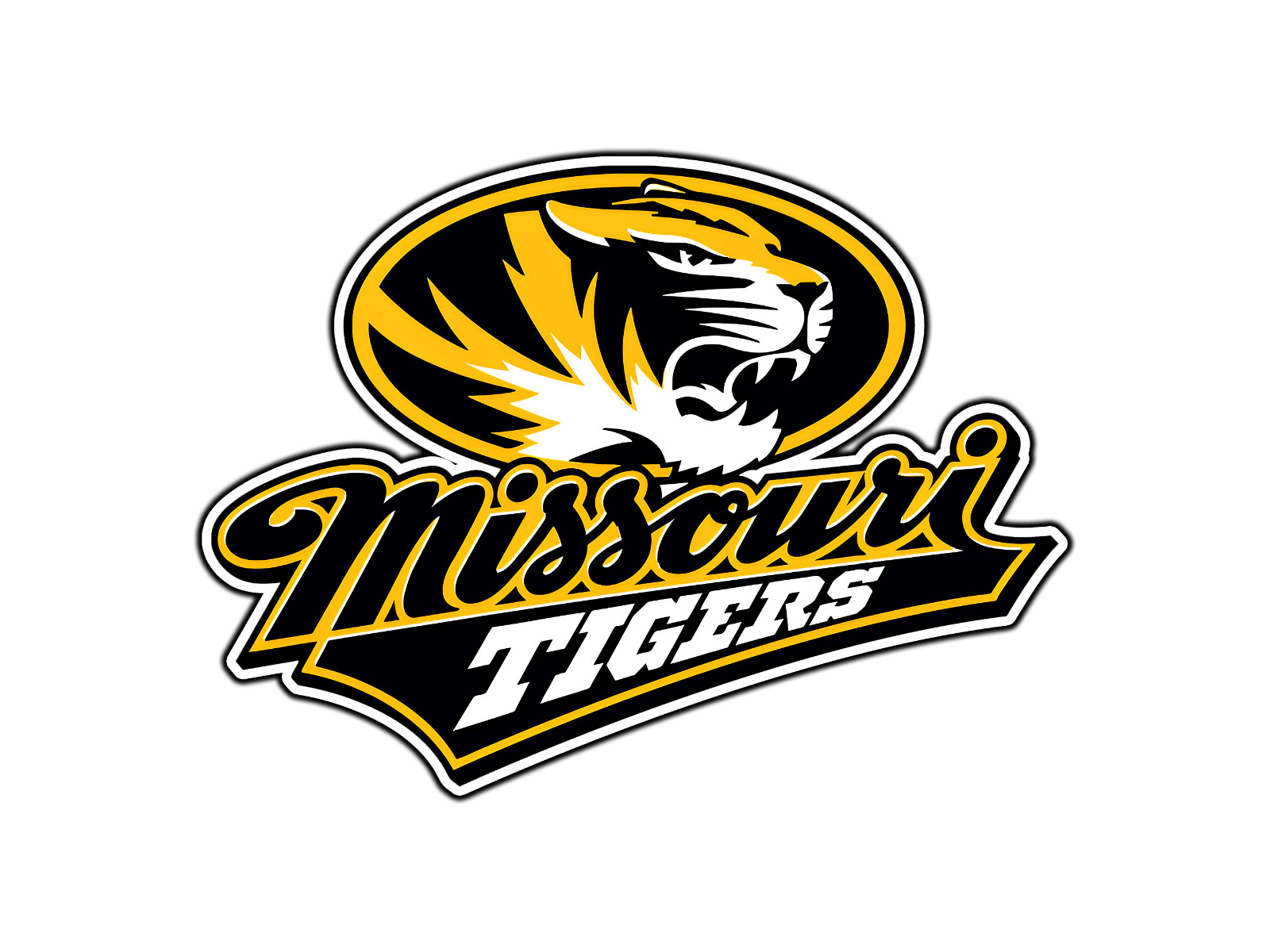 #340 Missouri Tigers Logo #1 Waterproof Vinyl Sticker Decal Die-Cut