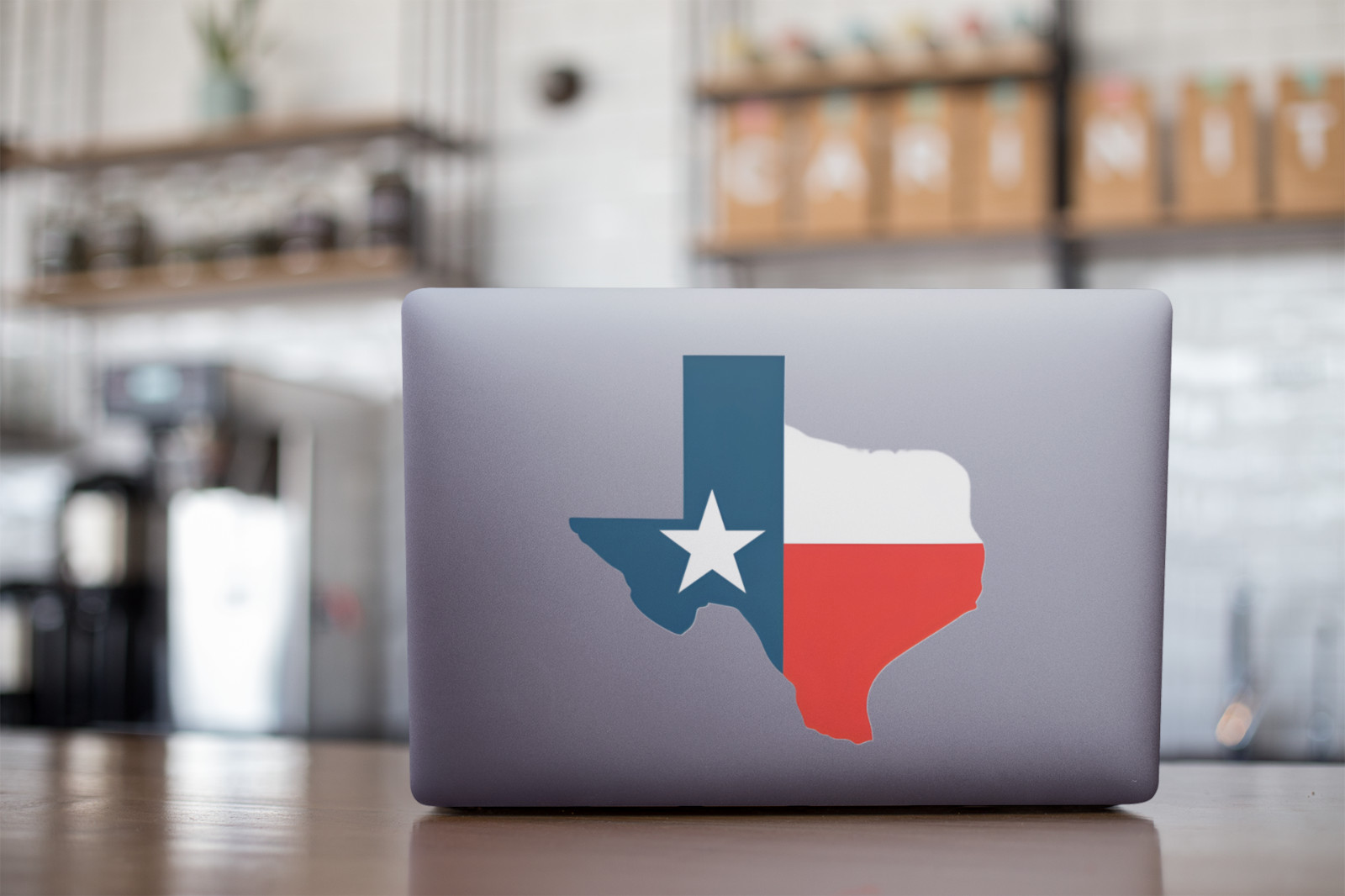 STICKER Texas Lone star state USA red white blue big star