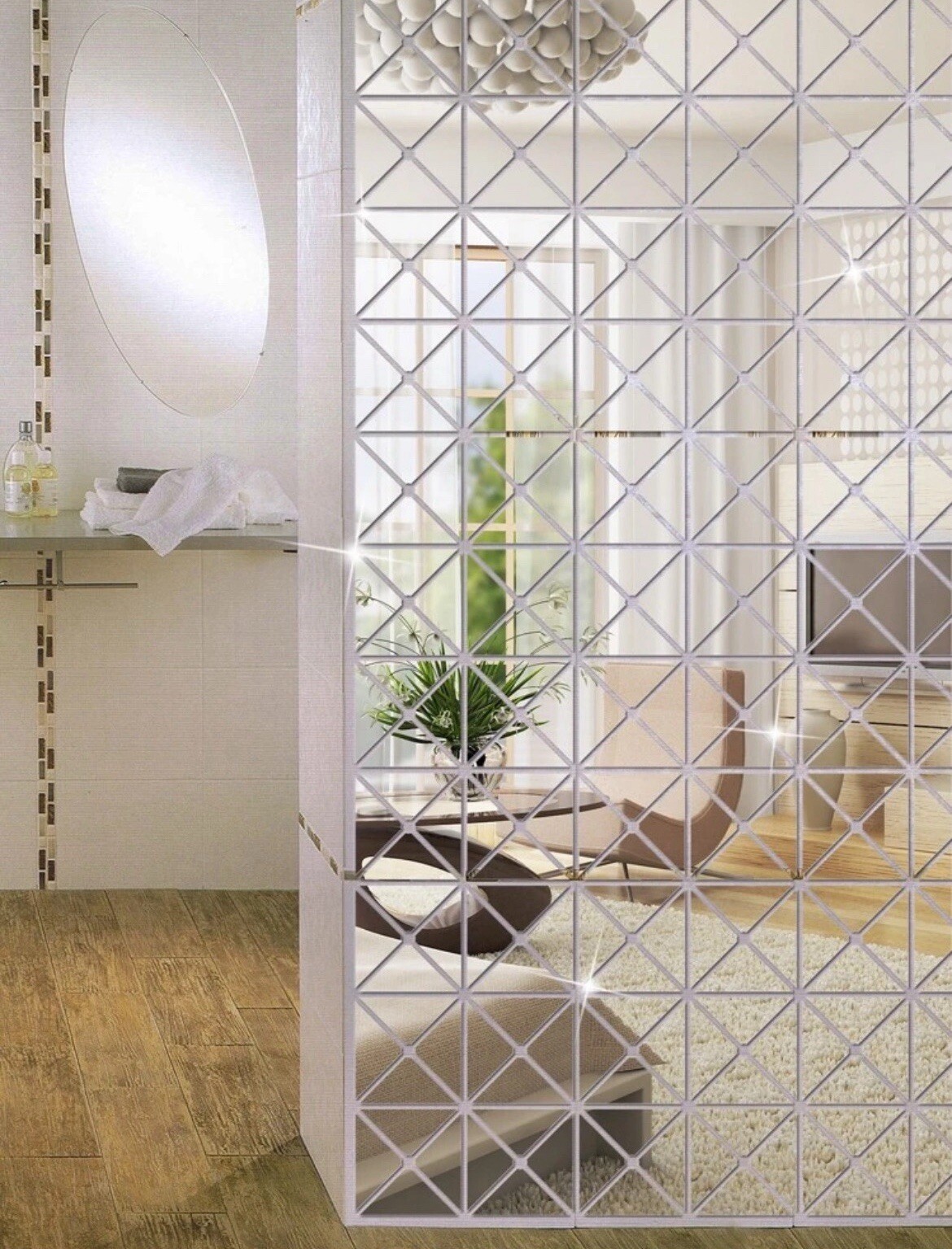 Mirror design for wall living room bedroom bathroom kitchen dining room or lobby