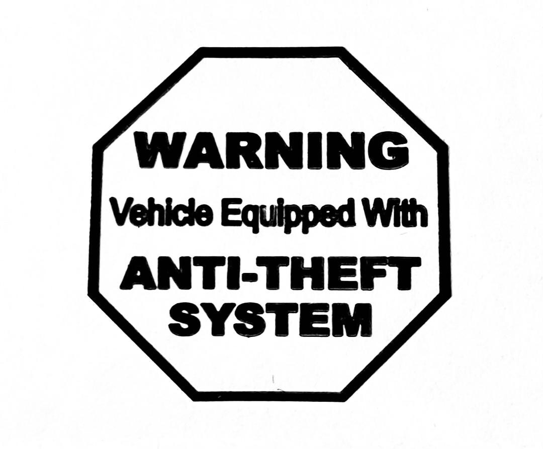 ⭐BULK ROLL OF 180pcs!⭐ CAR DEALER ALARM WARNING VINYL STICKERS DECALS ($149 VAL)