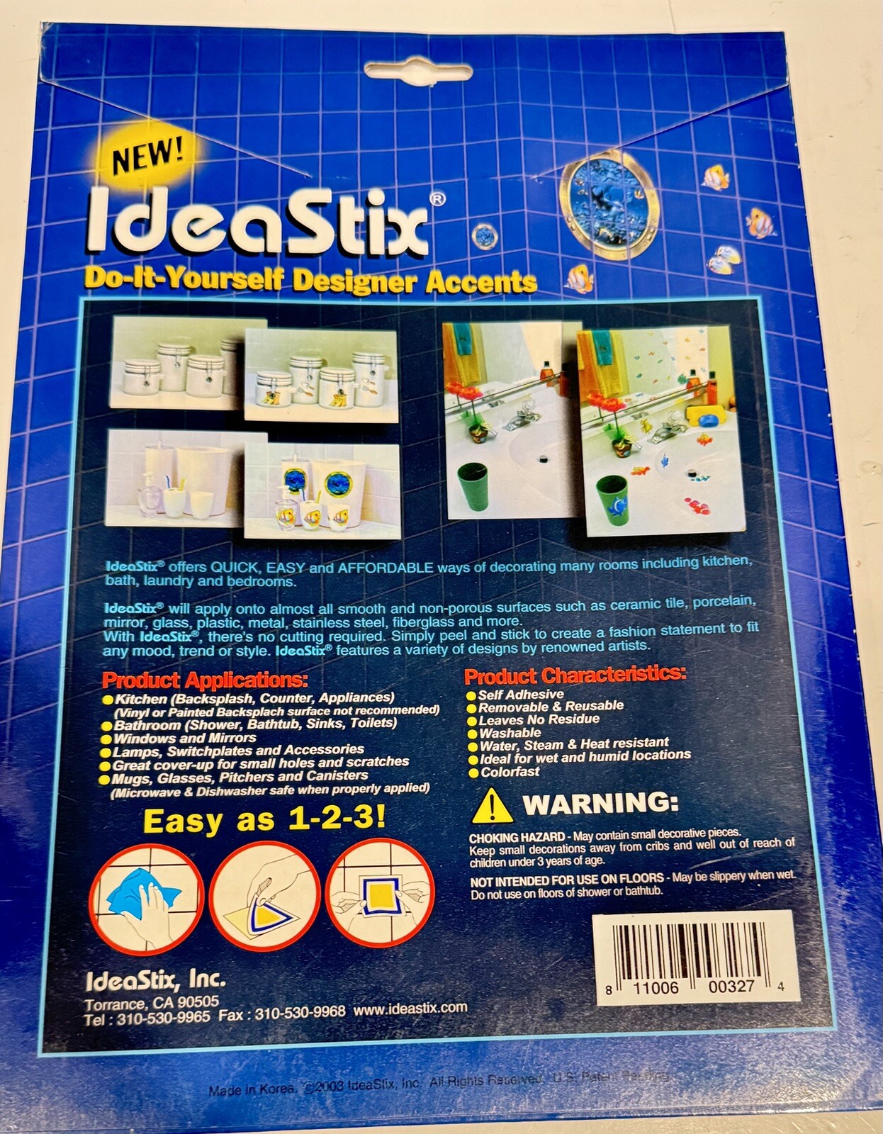IdeaStix IS3274-Roosters Do-It-Yourself Designer Accents-Self-Adhesive 2 Sheets