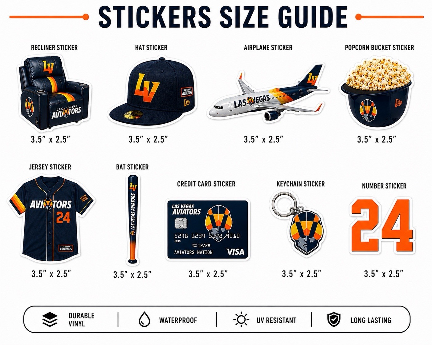 Sticker Lot Aviators Stickers