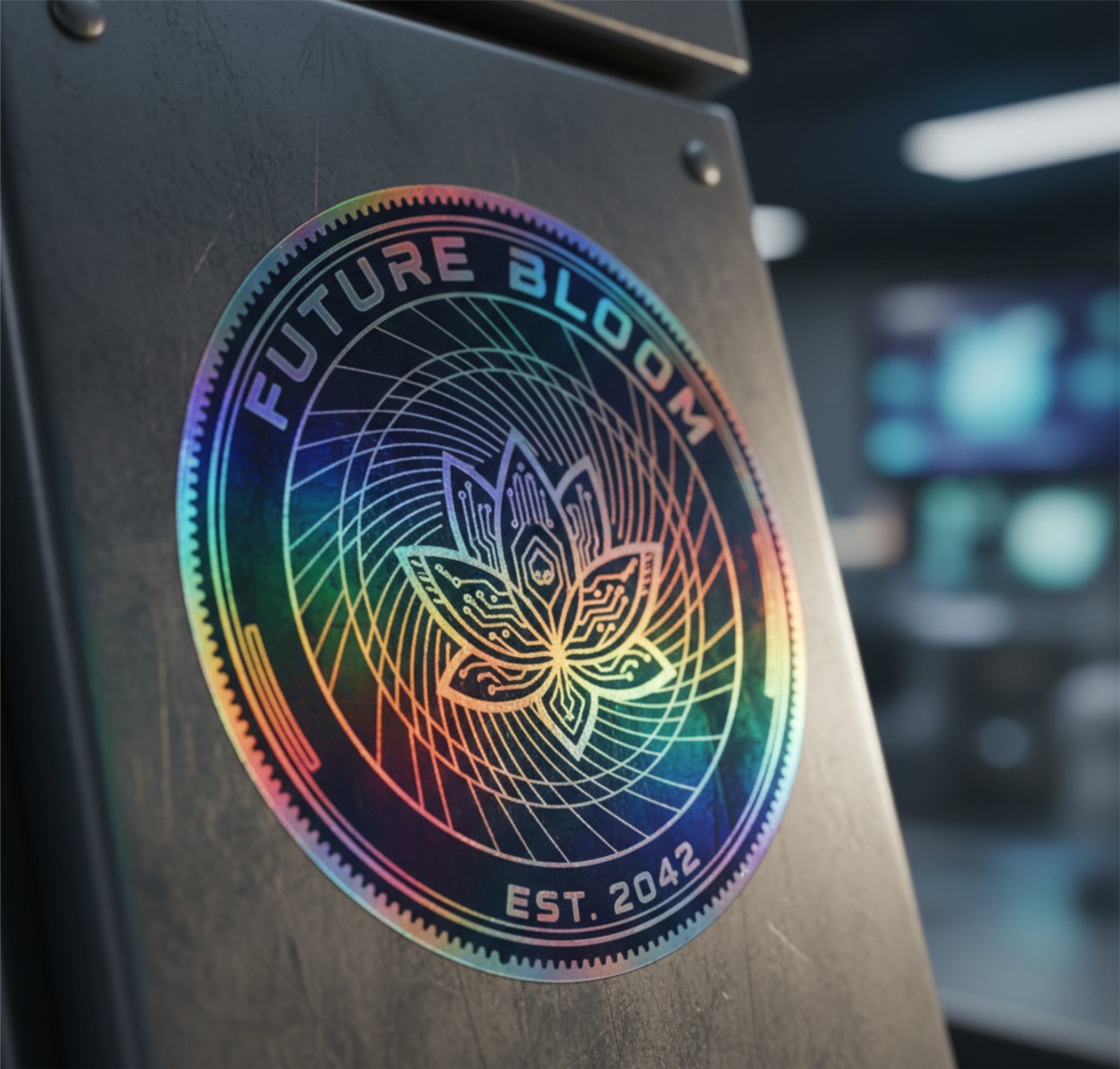Custom Holographic Stickers, Personalized – Logo, Name, Text, 1.5-5 inch, Qty100