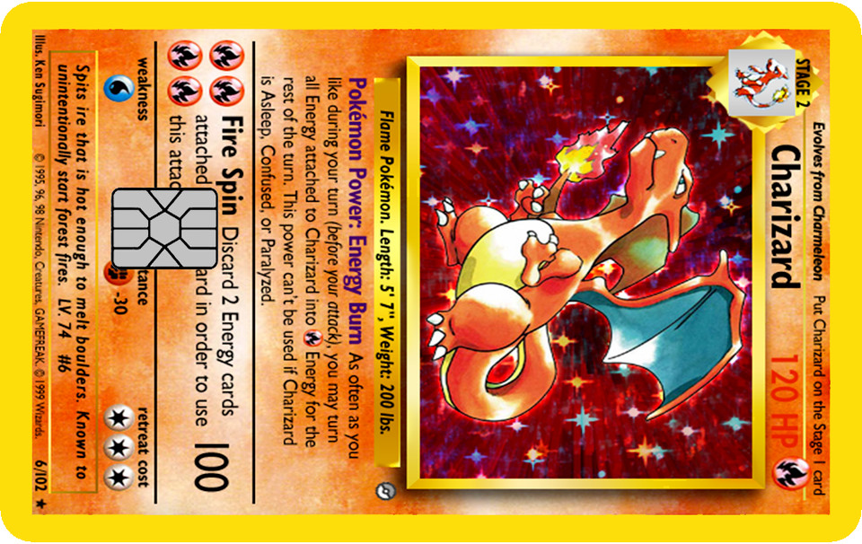 Pokémonster Card Collection Credit Card Skin / Wrap Decal Pre-Cut Sticker