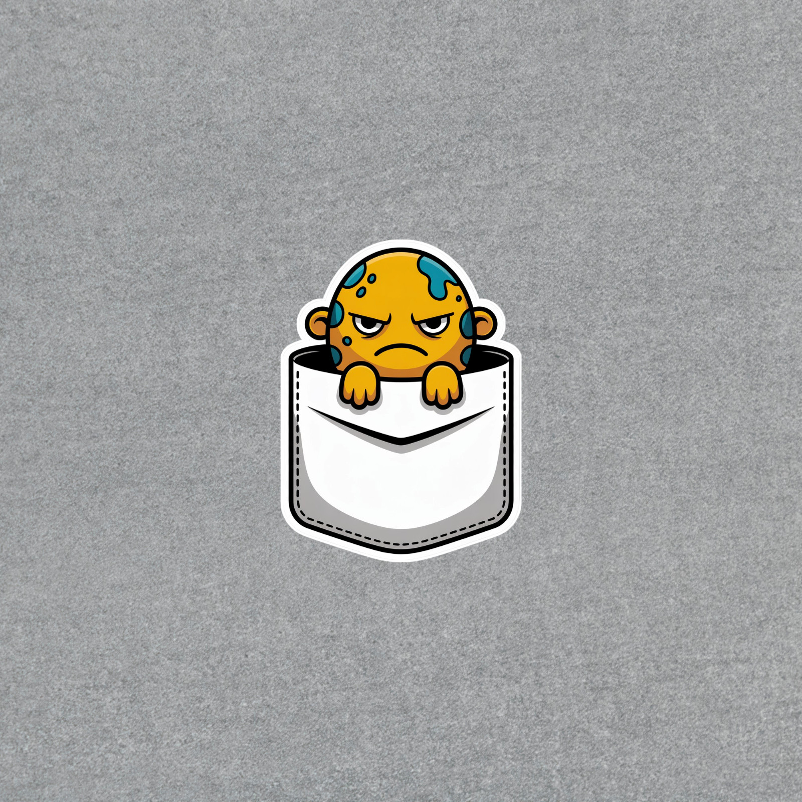 Grumpy Pocket Monster Vinyl Sticker Decal for Laptops and Devices #6667