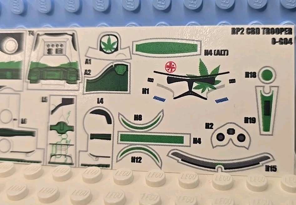Custom AV Figures P2 CBD Trooper Water Decal