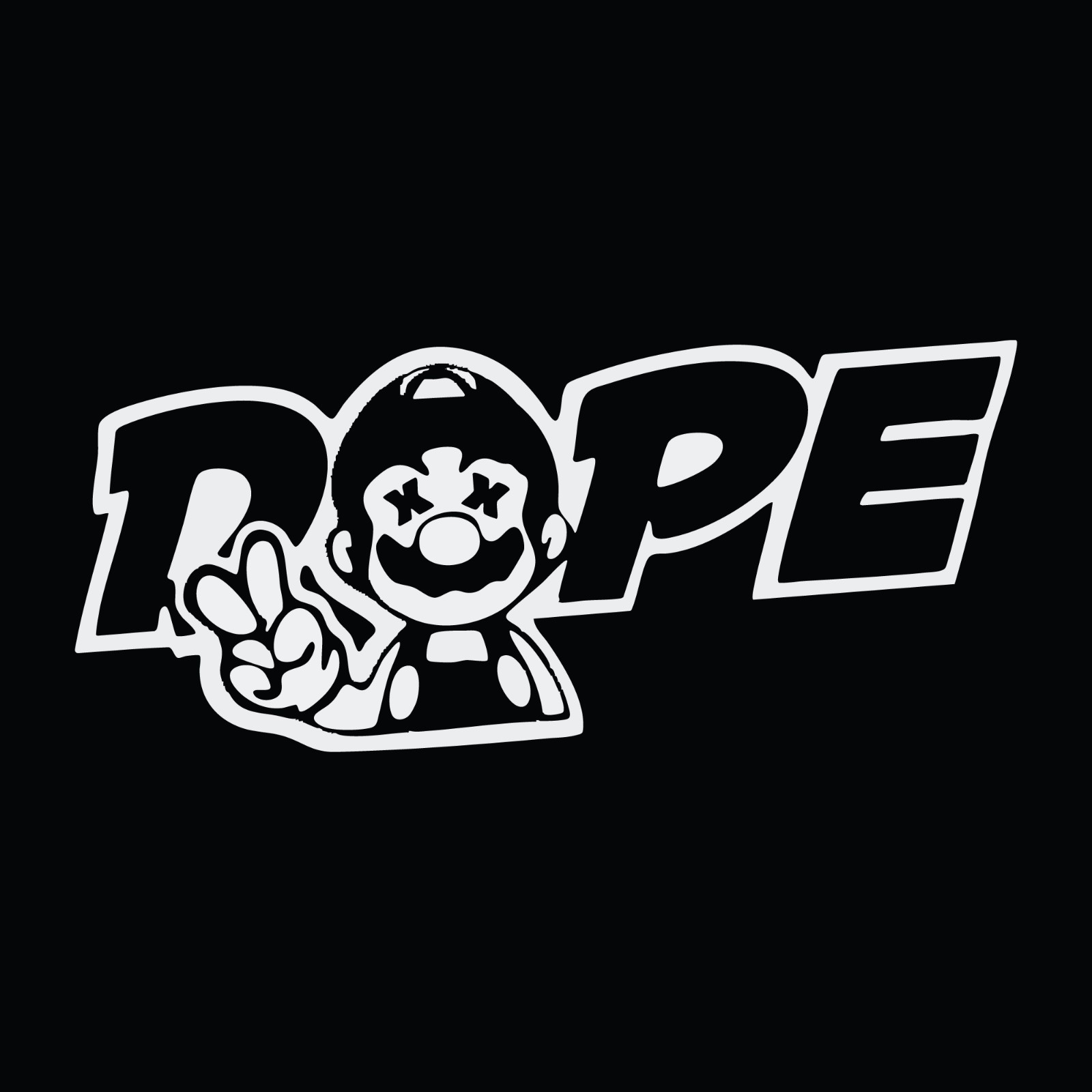 Dope Peace Sign Cartoon Vinyl Decal Sticker 4" Tall 8" Wide Car Laptop Window