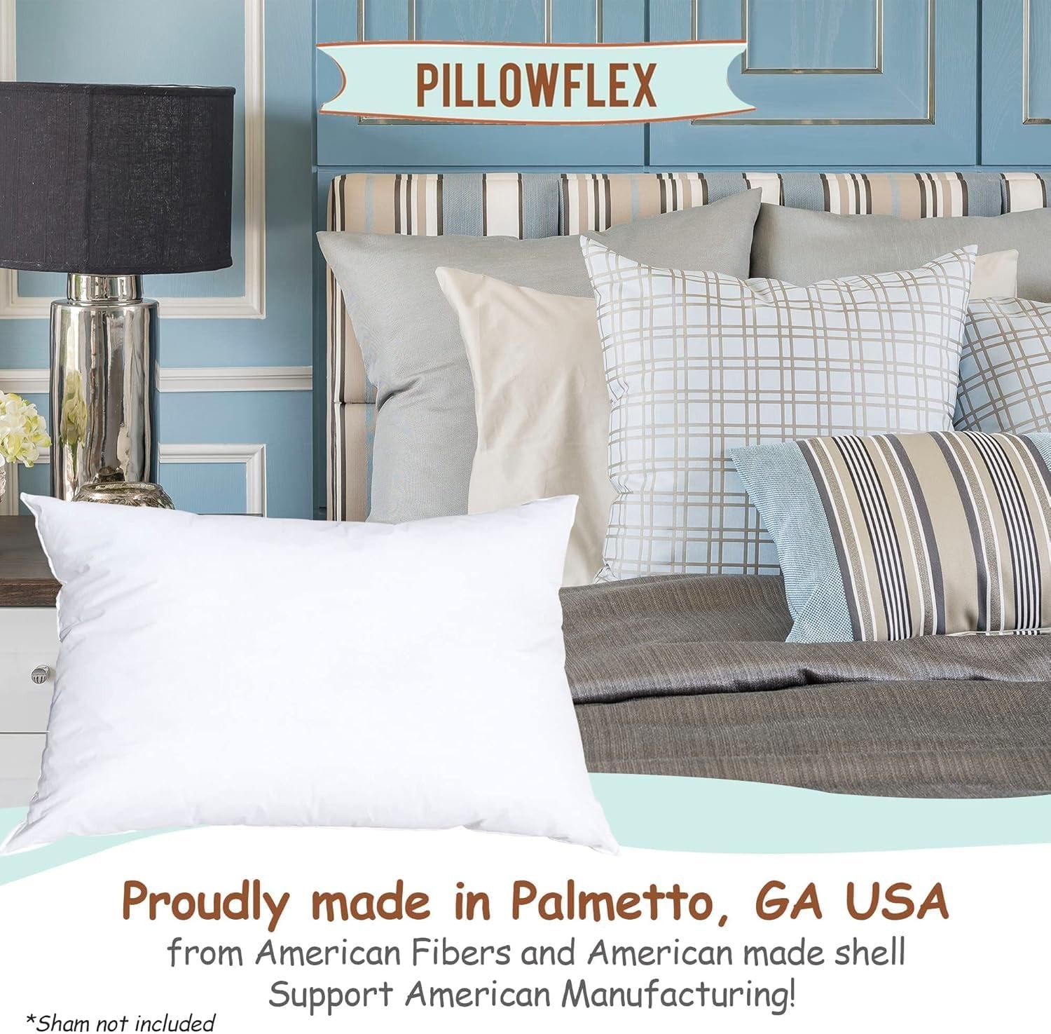 Pillowflex Synthetic Down Pillow Insert – 12×32 Down Alternative Pillow, Ultra S
