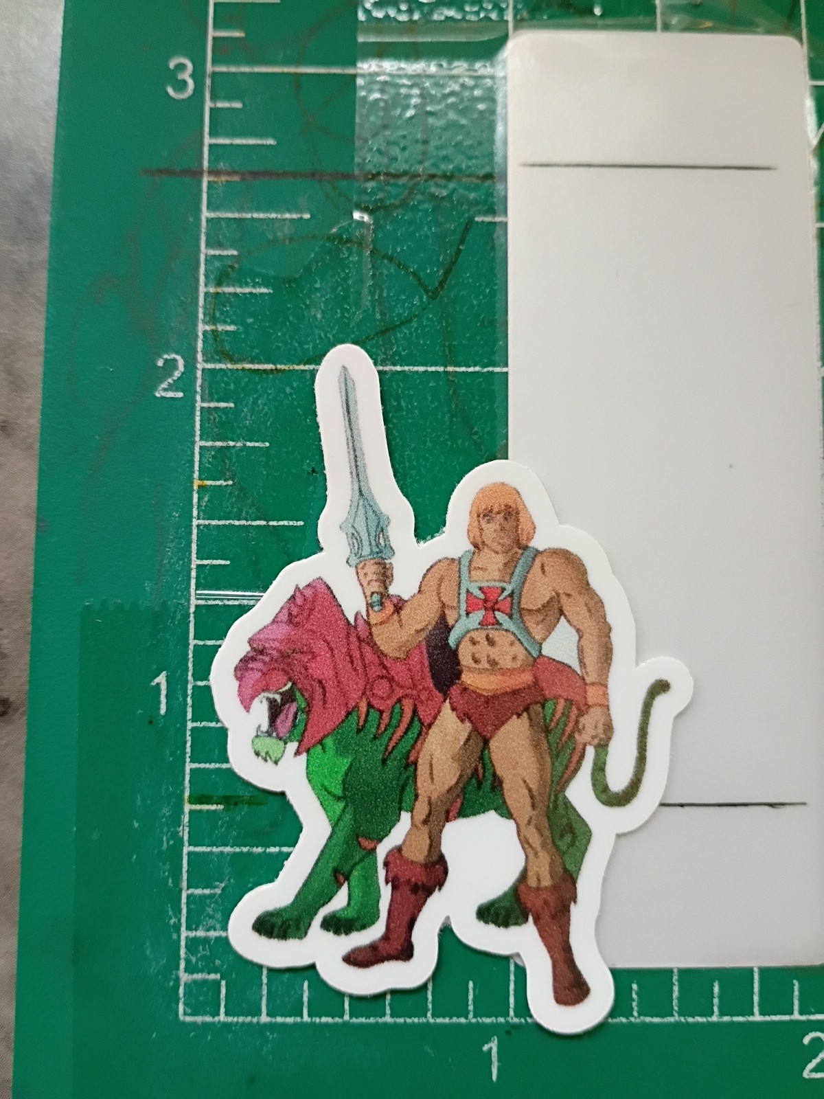 HEMAN STICKER X 2×1 INCHES, VYNIL HIGH GLOSS STICKER X SMALL SIZE STICKER
