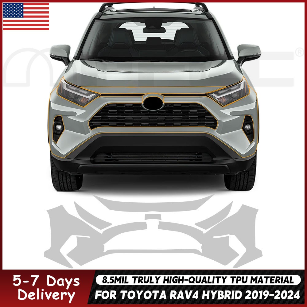 For Toyota RAV4 2019-2025 Paint Protection Film TPU PPF Pre-Cut Kit