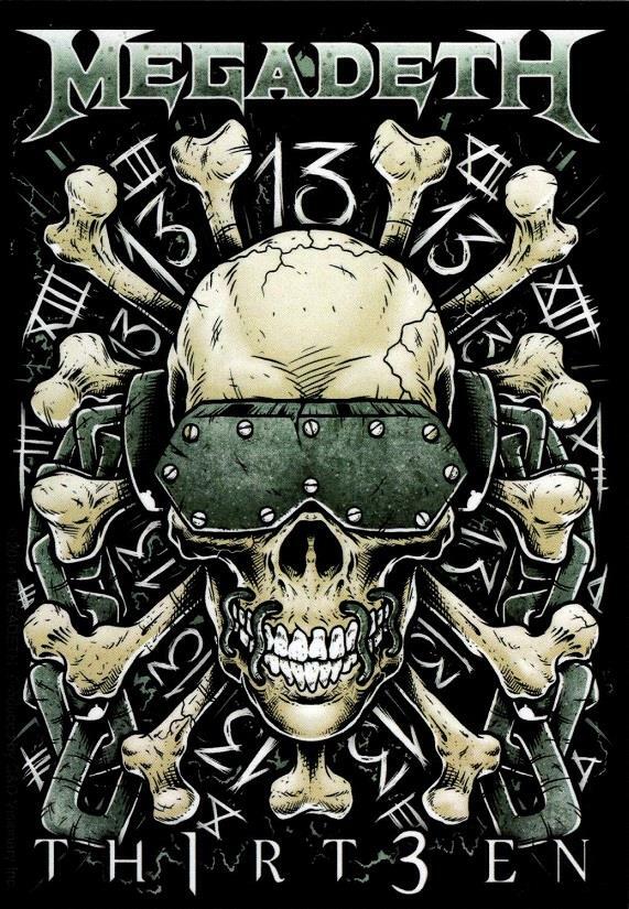 Megadeth Thirteen Sticker Decal Official Metal New