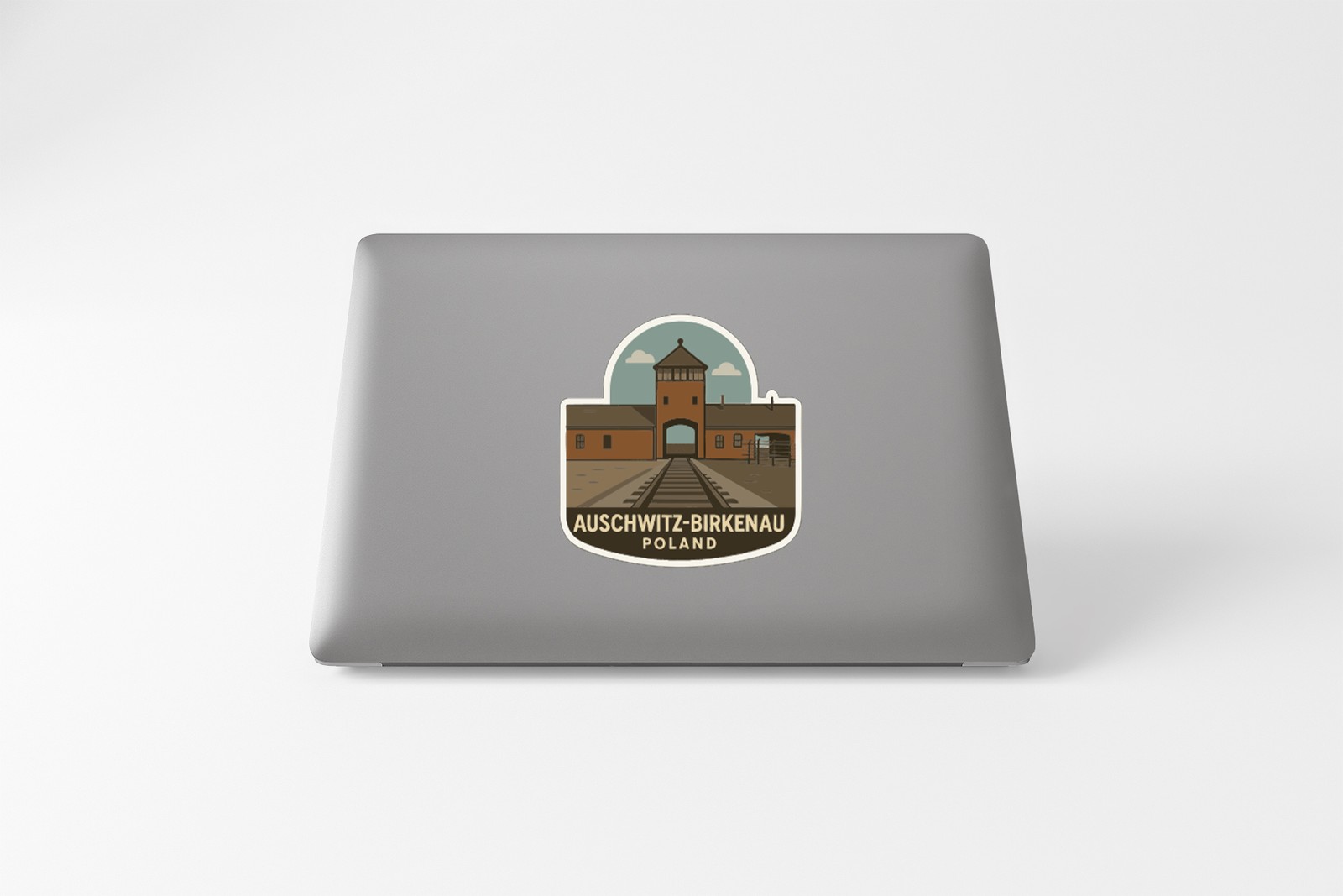 Auschwitz-Birkenau Poland Sticker Decal Vinyl Die-Cut Symbolic Landmark Design