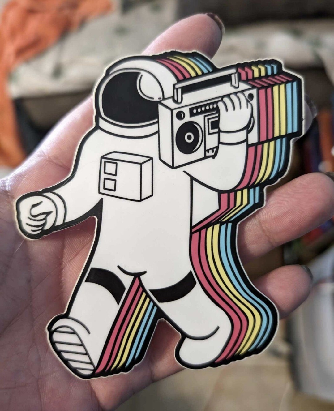 Retro Mtv Astronaut Vinyl Sticker Music Videos Television TV 80s