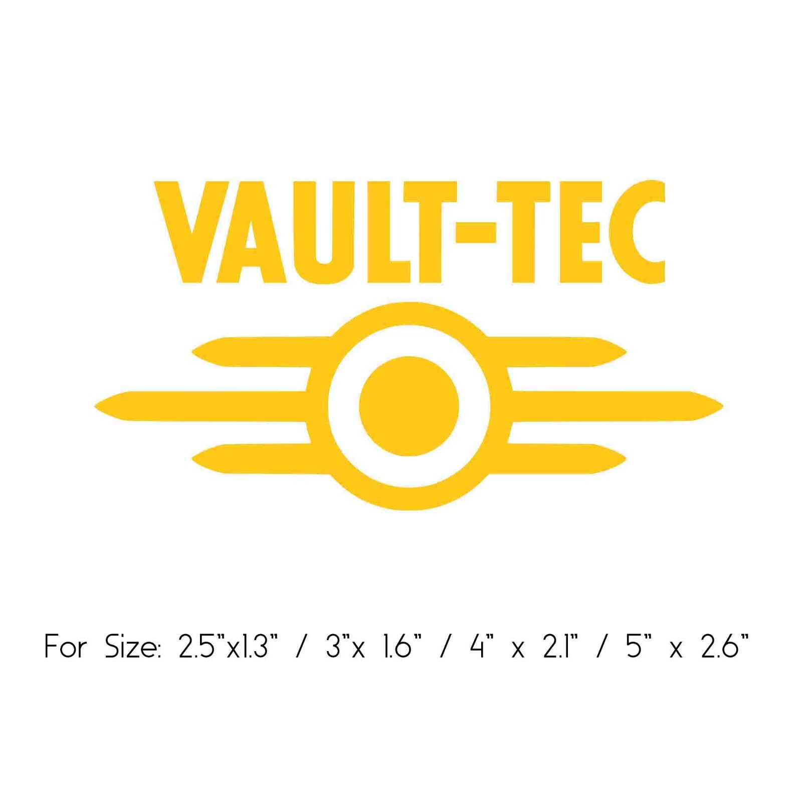 VAULT-TEC logo Fallout inspired decal Die cut decal Car accessories