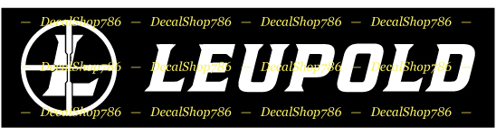 Leupold Optics – Scopes – Hunting/Shooting – Vinyl Die-Cut Peel N' Stick Decal