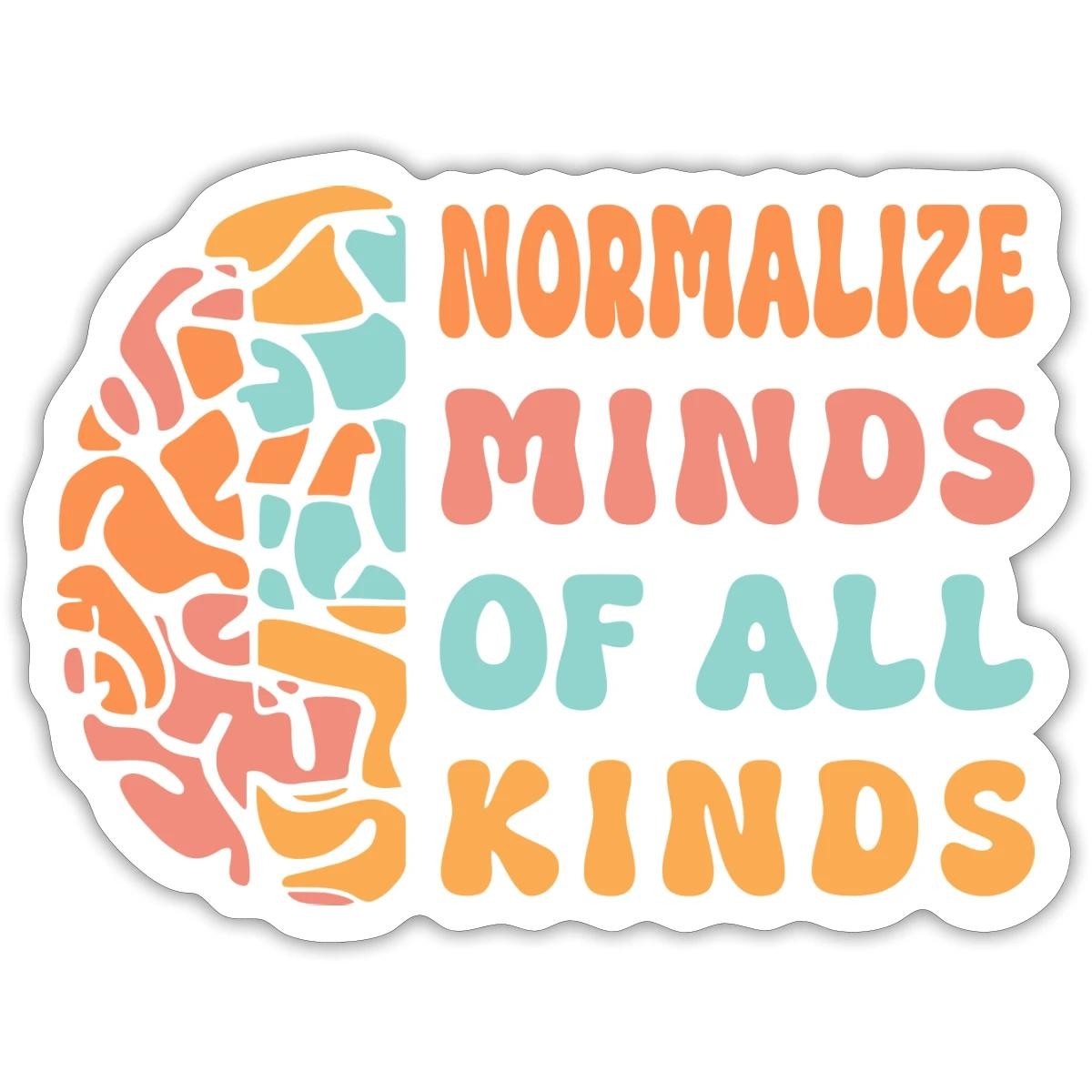 Autism Normalize Minds Of All Kinds Autism Sticker, max. 4 x 4"