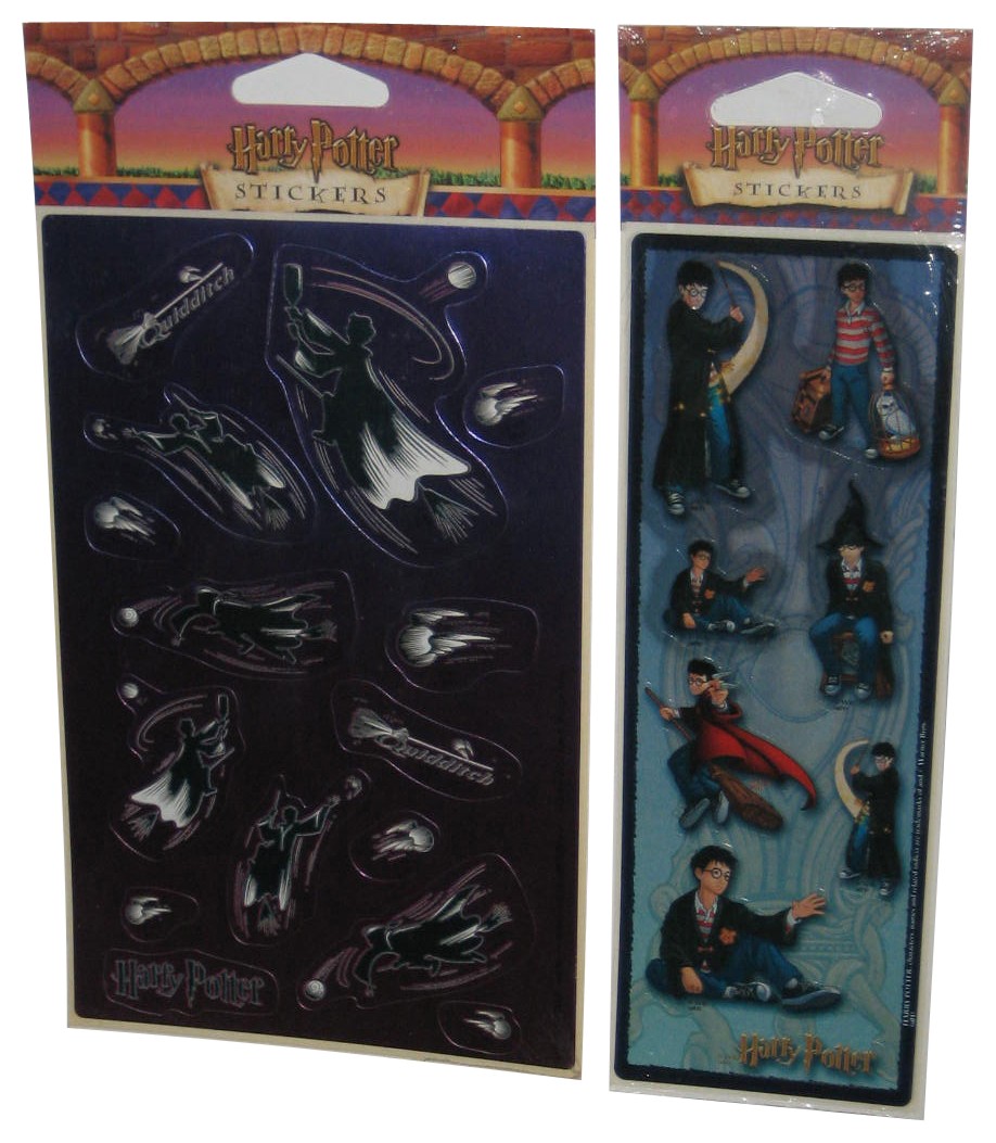 Harry Potter Quidditch Silhouette & Harry Outfit & Poses Plaid Sticker Sheet Lot