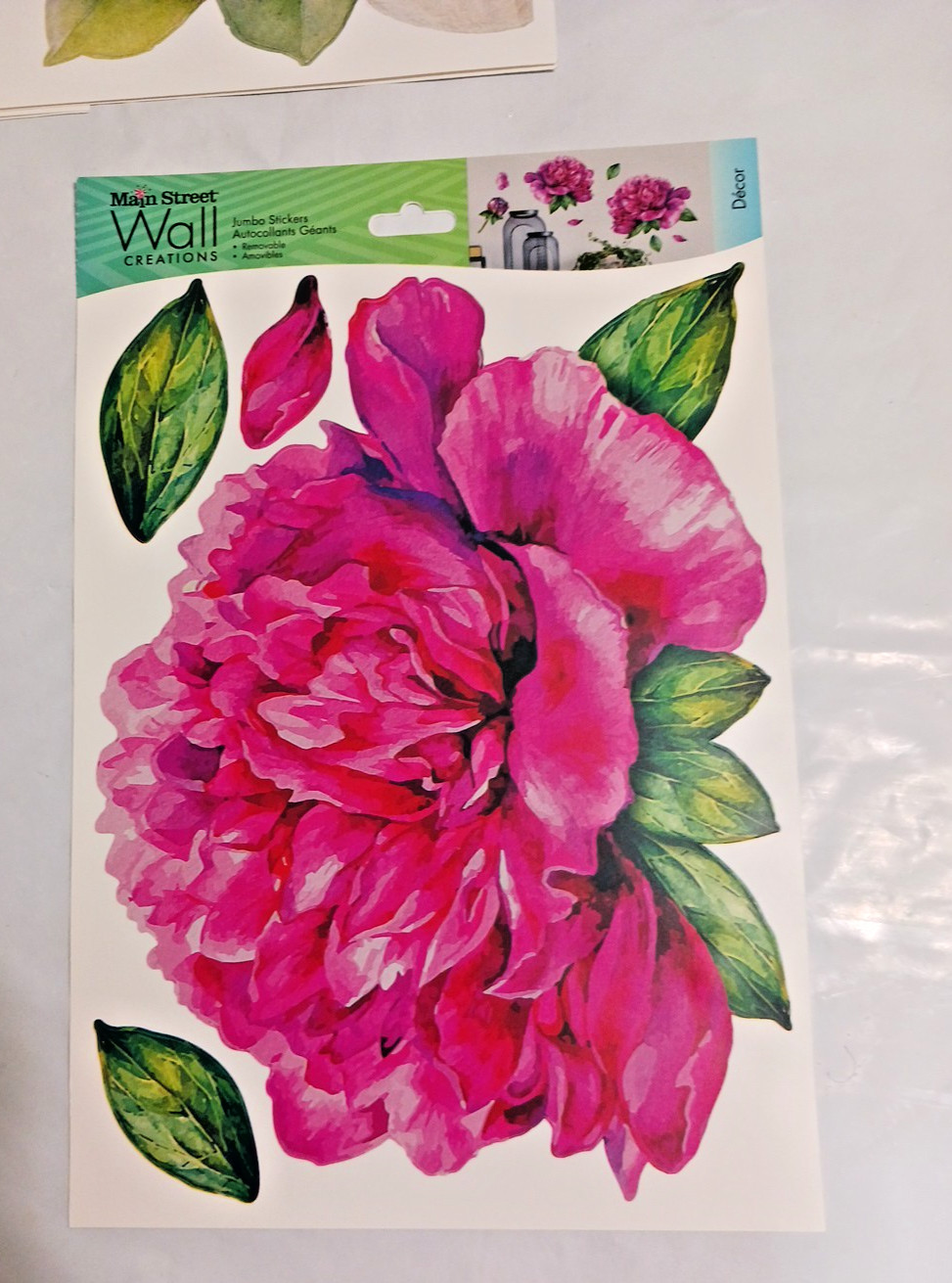 Jumbo wall stickers Large flowers decals roses lilac cactus. you get all 6 packs