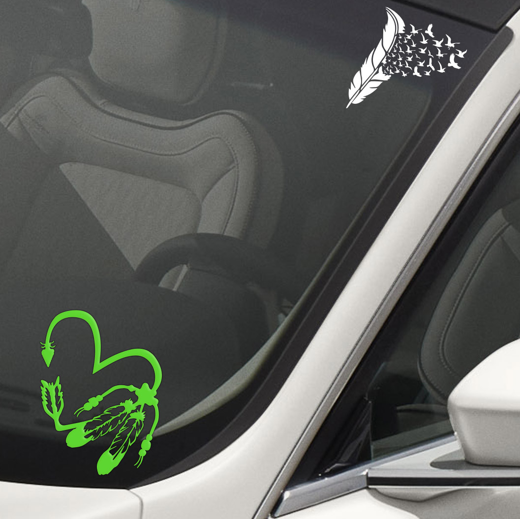 Feathers Birds Flying Native American Indian Spirit Decal Sticker
