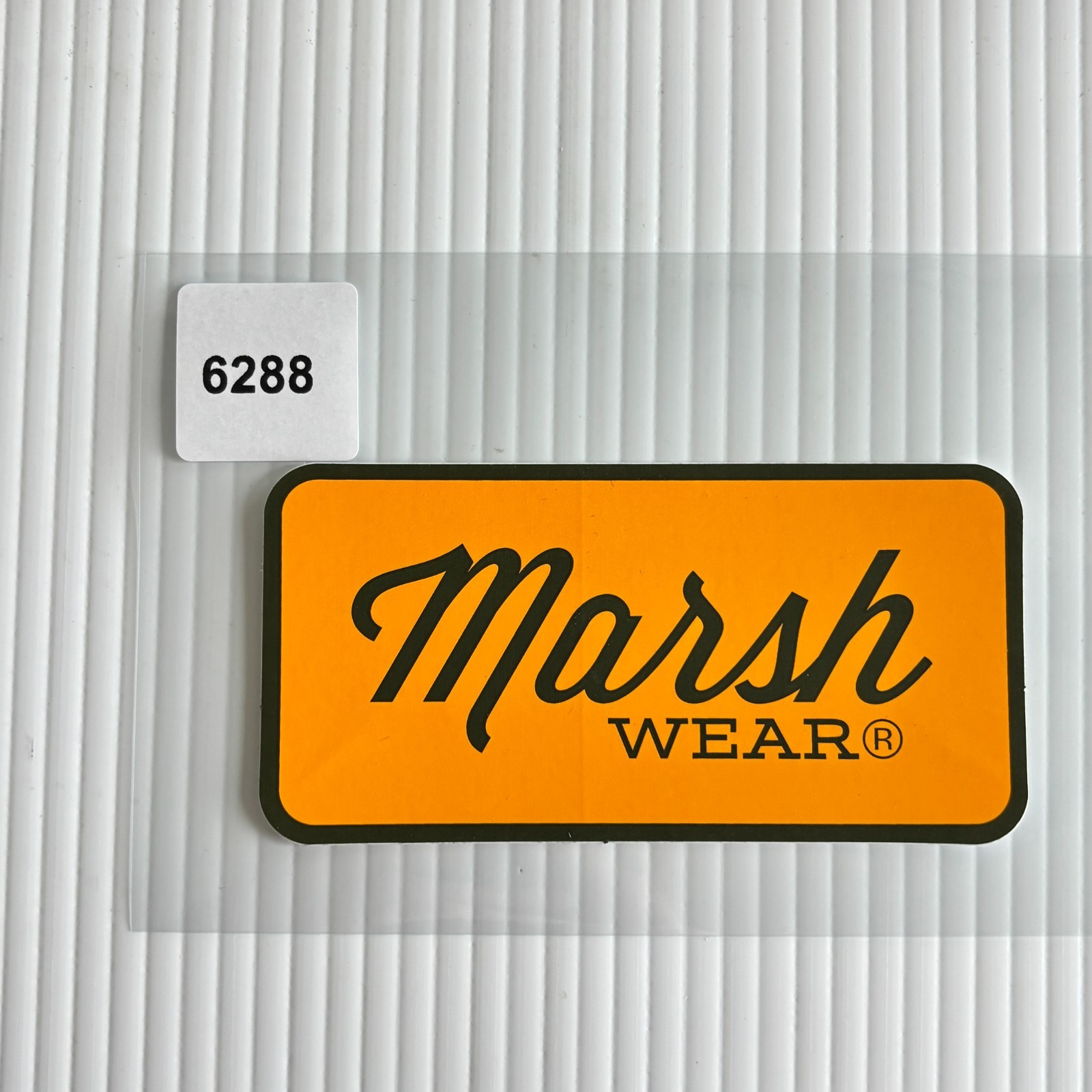 Marsh Wear Sticker 4in Orange Outdoor Clothing