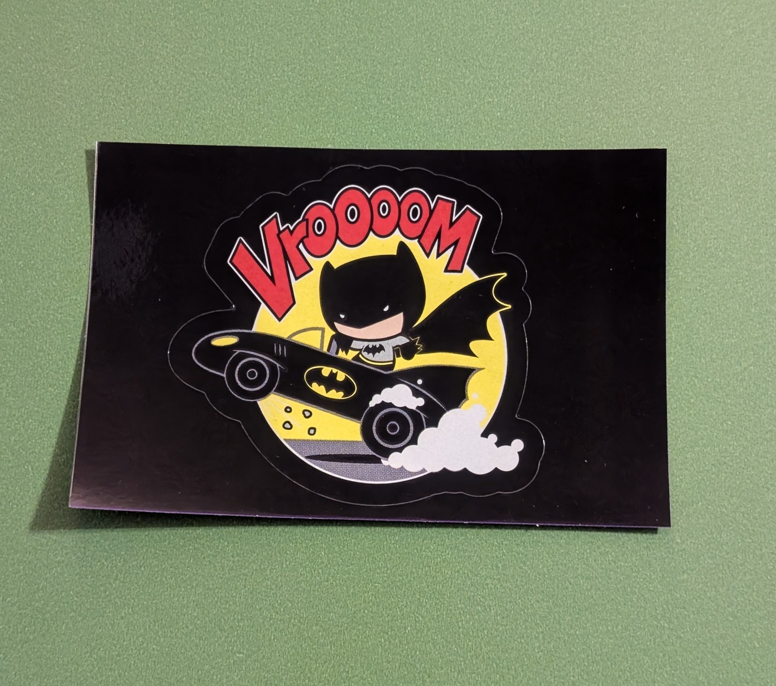 Batman Vending Sticker – 2019 DC Chibis Series 1 – Comic Superhero "Vroooom"