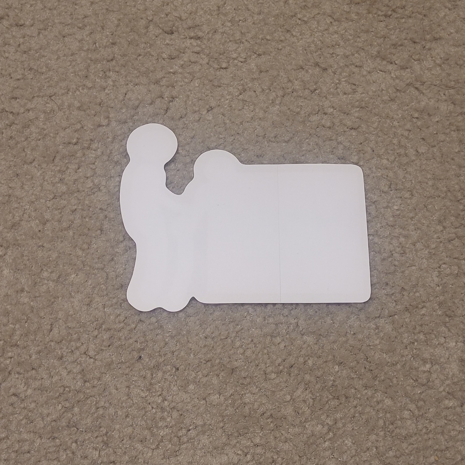 Supreme Stick Red/White Logo Rectangle Vinyl Sticker, Art Design
