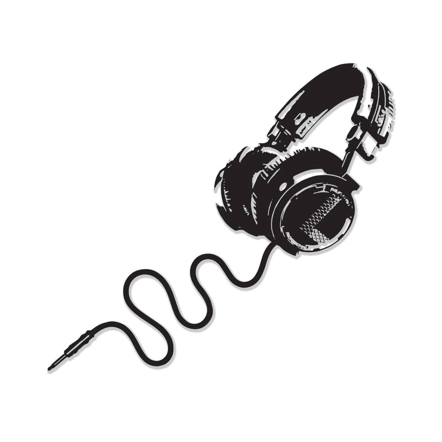 Decorative Vinyl Wall Decal with Musical Melody Design – Wall Art for Music