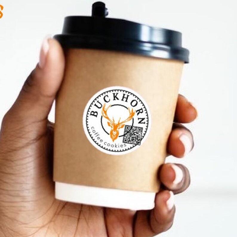 50 Custom Vinyl Label Personalized Labels Logo Stickers Coffee Bottle Sticker