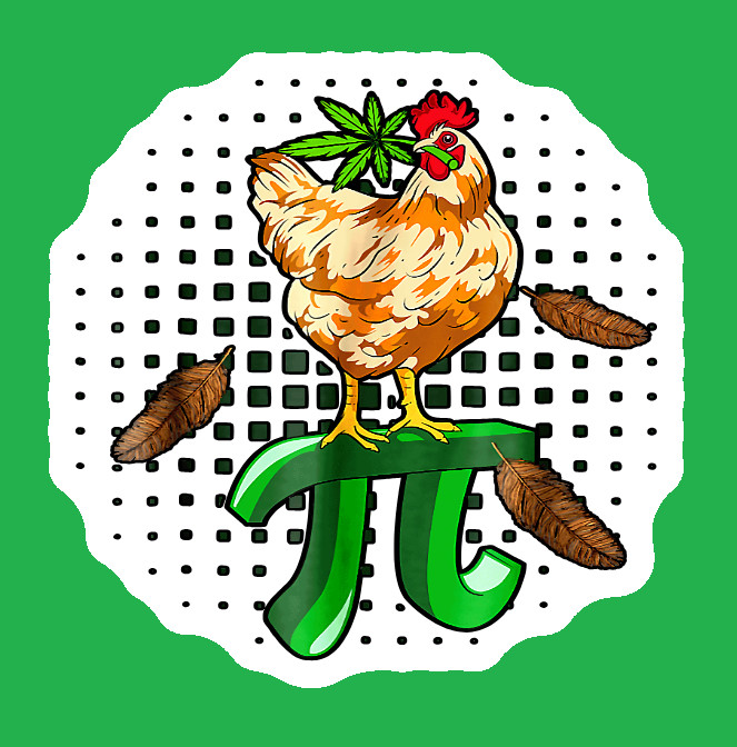 Chicken Pot Pie Weed Decal Weatherproof Stickers UV Safe Durable Added Vinyl Top