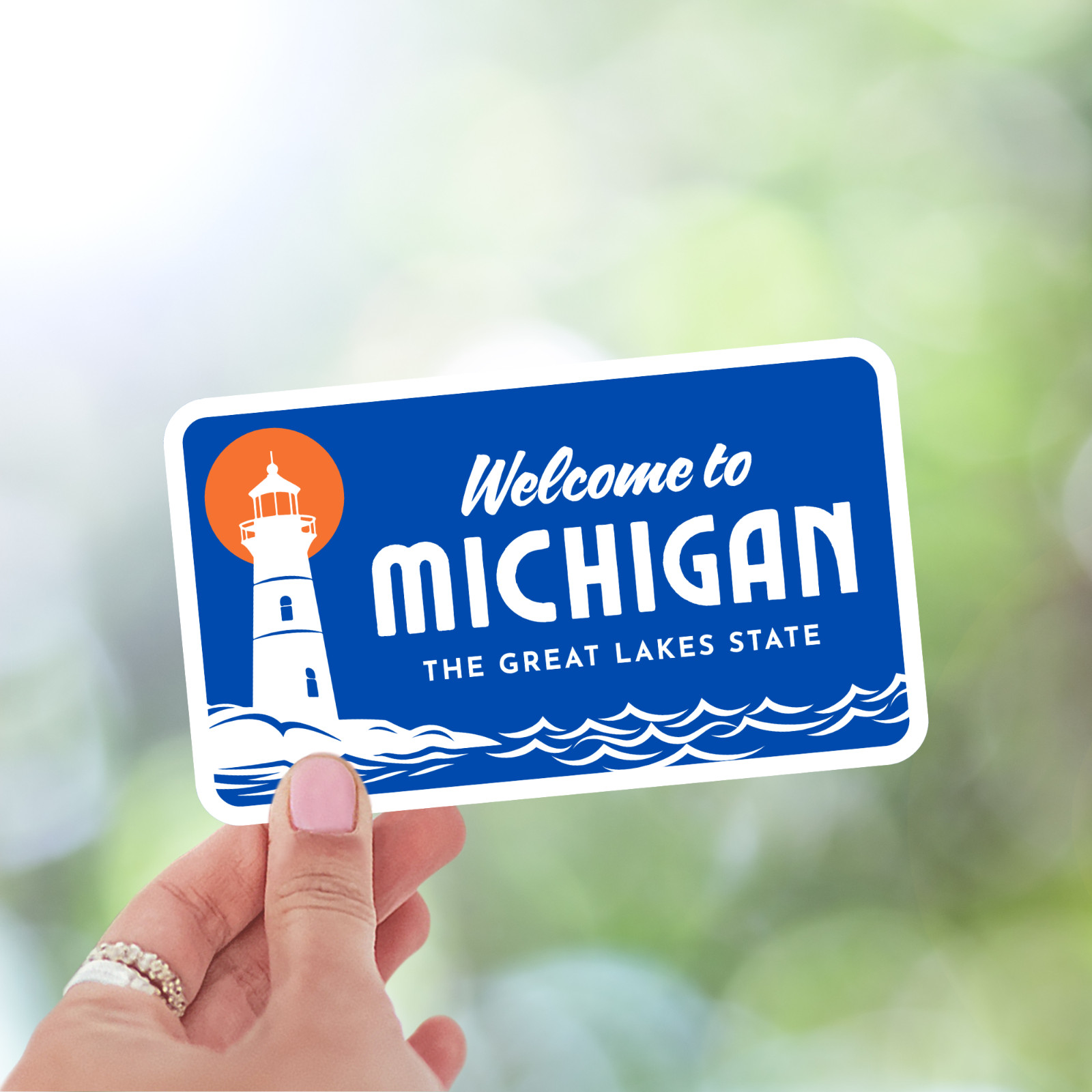 Welcome to Michigan Sticker The Great Lakes State Vinyl Waterproof Decal